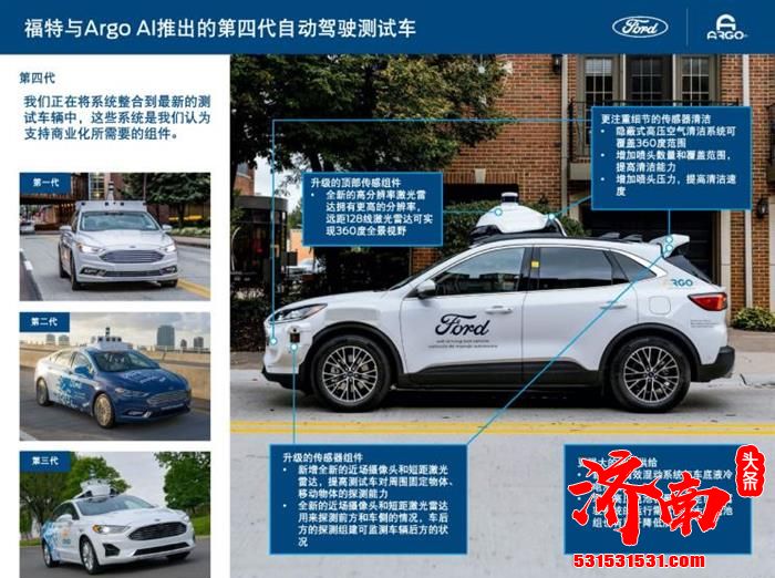 福特在美推出第四代自动驾驶测试车 基于福特Escape打造