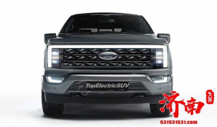 福特F-150纯电版渲染图曝光 霸气又有科技感 预计2022推出