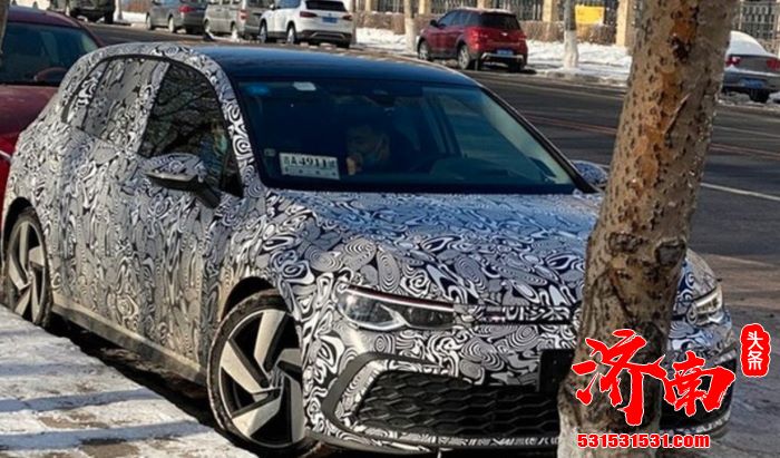 EA888发动机 尾标变为380TSI 国产高尔夫GTI谍照曝光