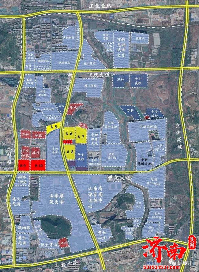 今日济南8宗土地拍卖，万科雪山片区拿地
