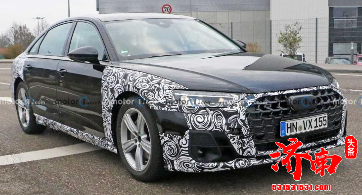 中期改款奥迪A8谍照曝光 外观设计有新变化 配置升级