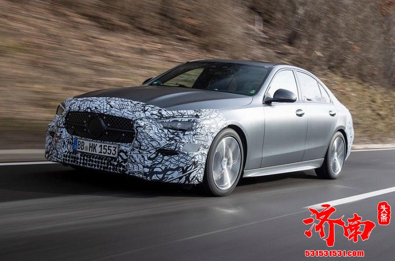 全新奔驰C级最新谍照曝光 全新家族设计 2月23日首发亮相