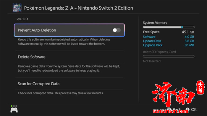《宝可梦传说 Z-A》任天堂eShop已正式开放游戏的预下载服务